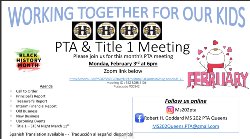 PTA Meeting Information and February image